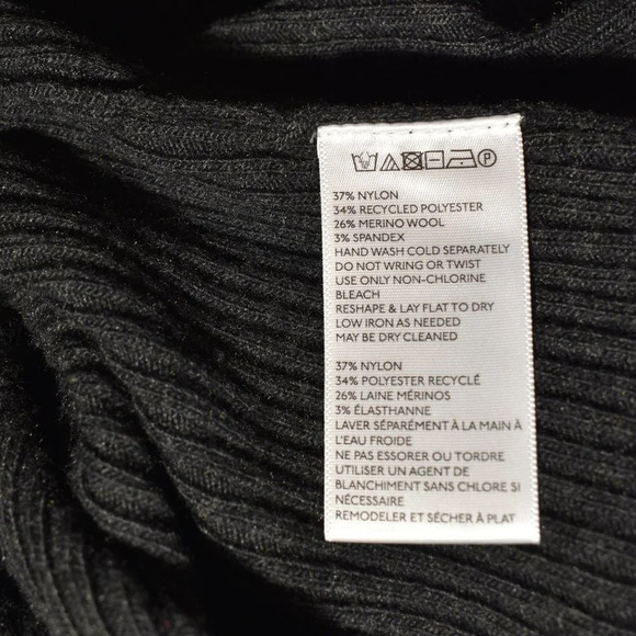 Anthropologie Tunic Sweater Sz M Merino Wool Neutral Lagenlook Minimalist Soft - Picture 10 of 14